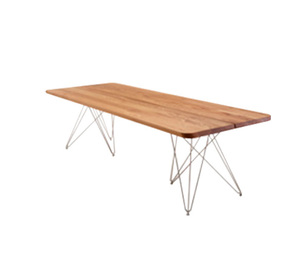 GM 3300 Table with Extension Poles, Oak Oiled