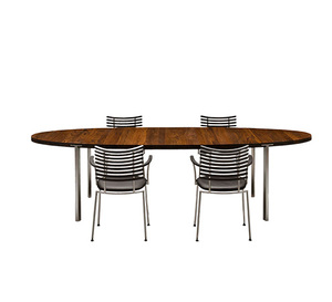 GM 2152 Oval Table with Extension, Walnut Oiled